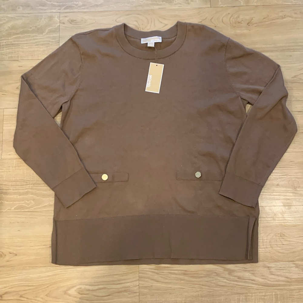 Michael Kors Women’s Long Sleeve Pullover Husk Sweater X-large